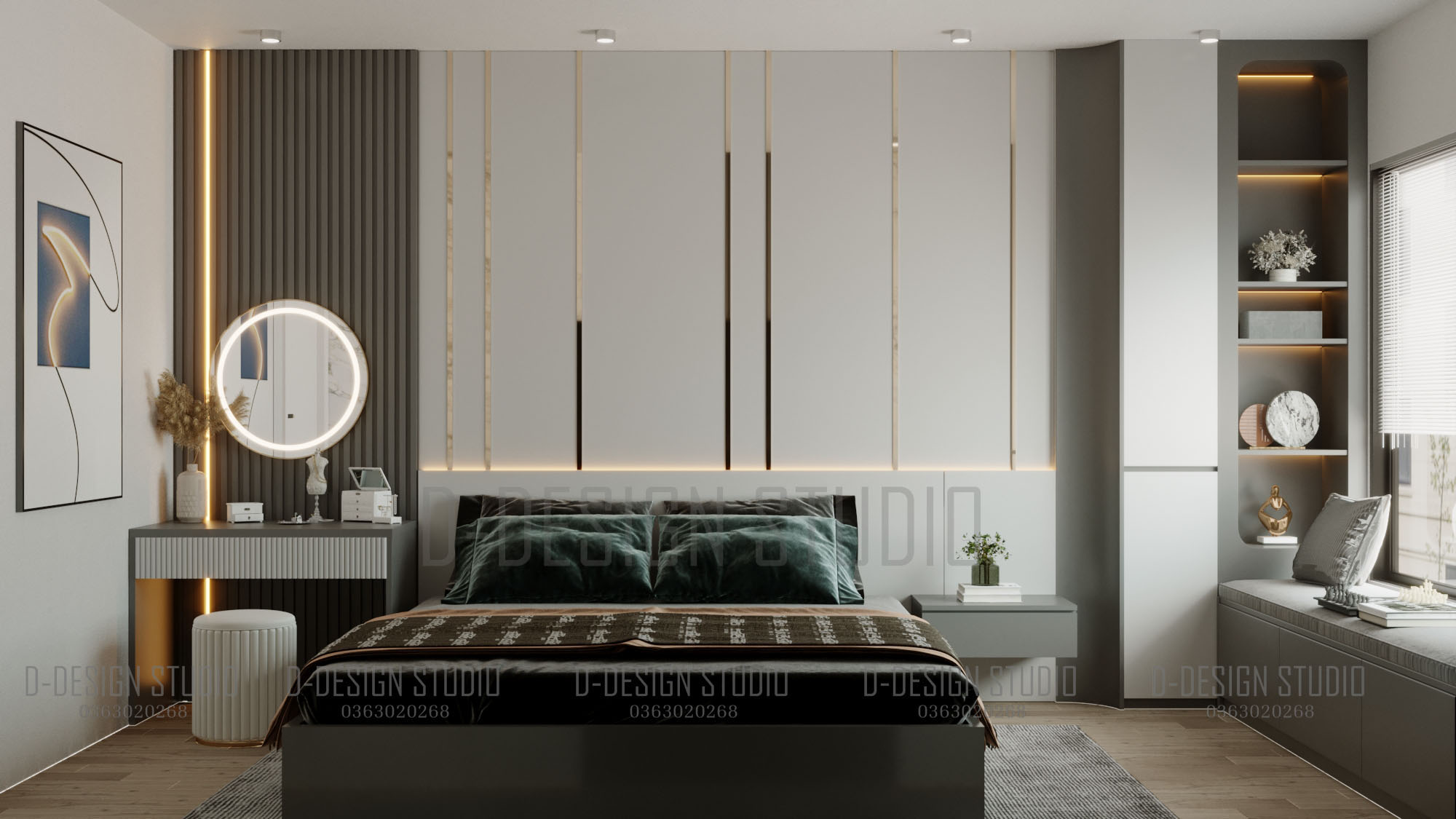 3D Bedroom Model Download by DDesignstudio 11