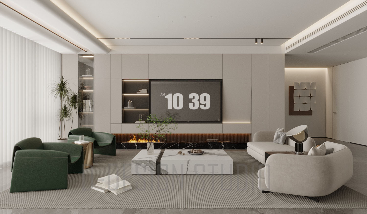 3D Livingroom Model Download by 3DF 44