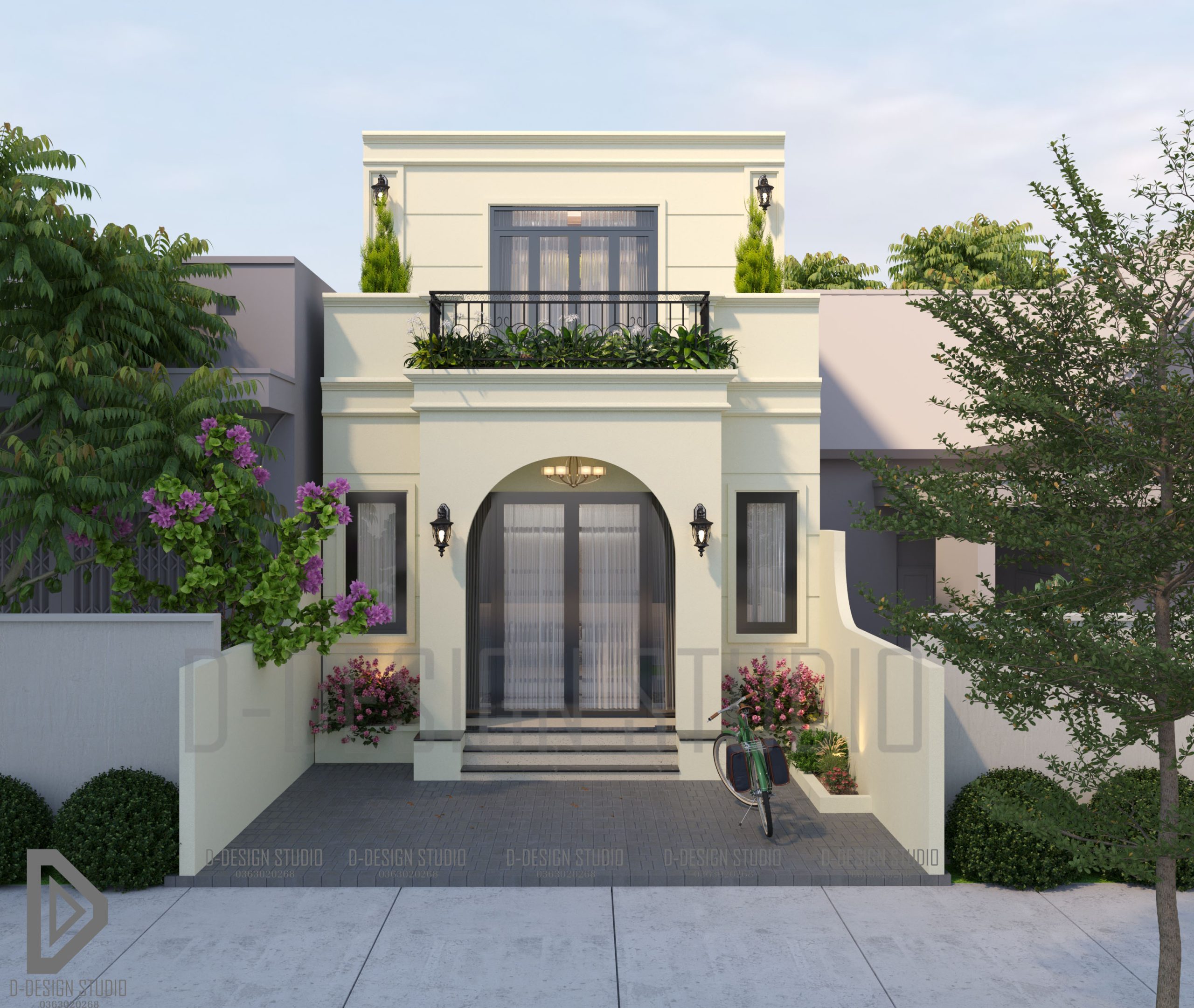 3Ds Max House Exterior Model Download By 3DF 334