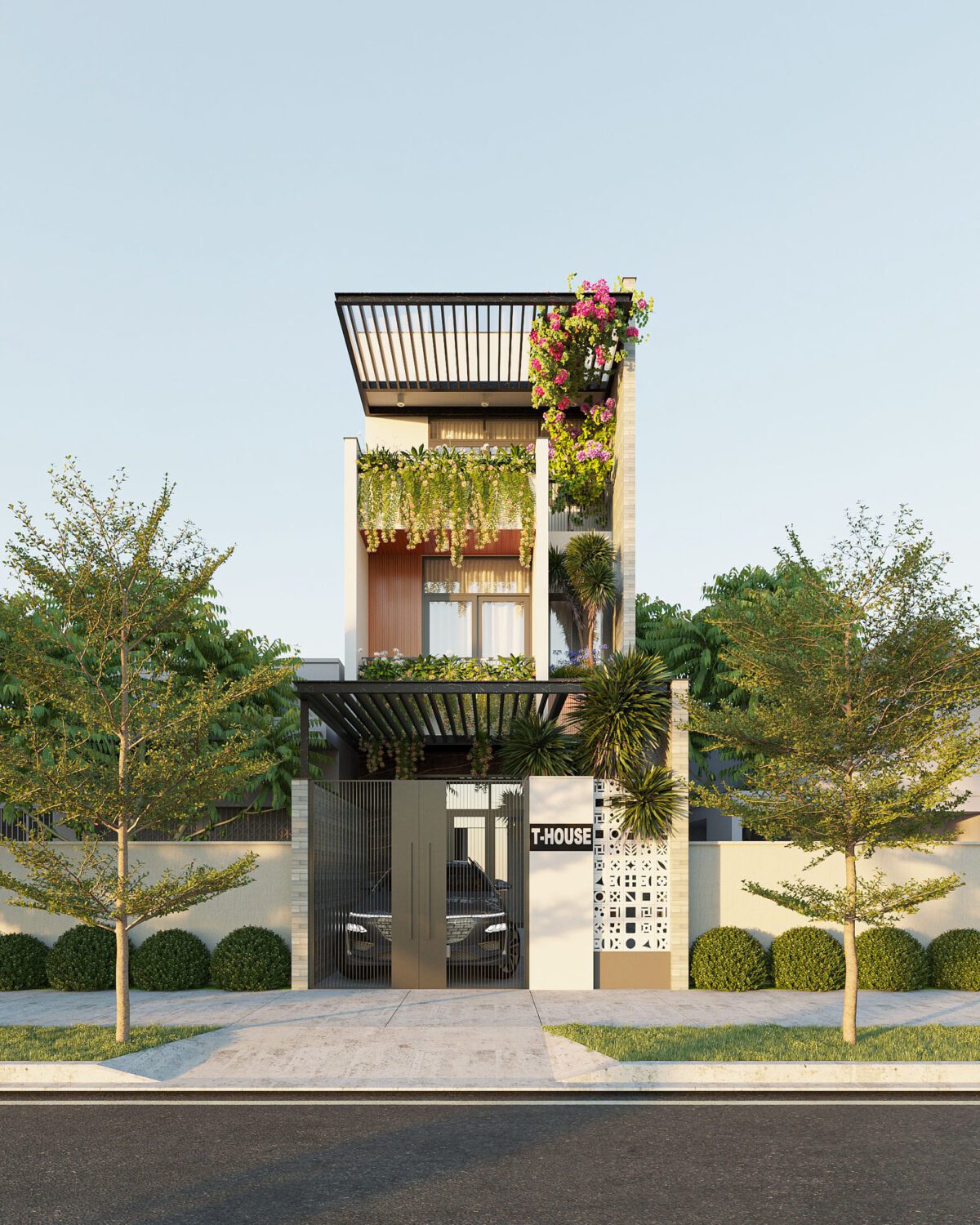 3D House Exterior Model Download By Nguyen Ba Nam