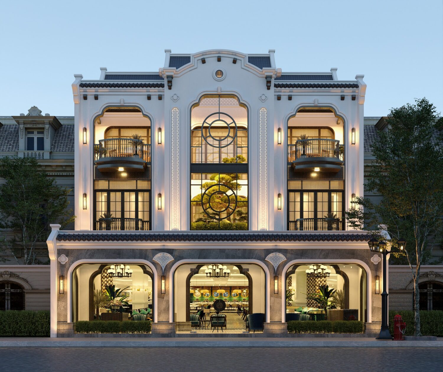 3D Restaurant Exterior Model Download by Kts Nguyen Viet