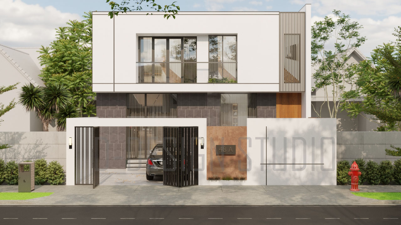 3Ds Max House Exterior Model Download By 3DF 356