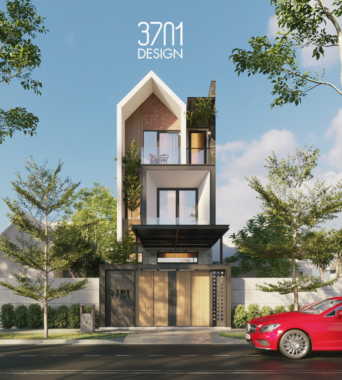 3D House Exterior Model Download By Nguyen Ba Nam