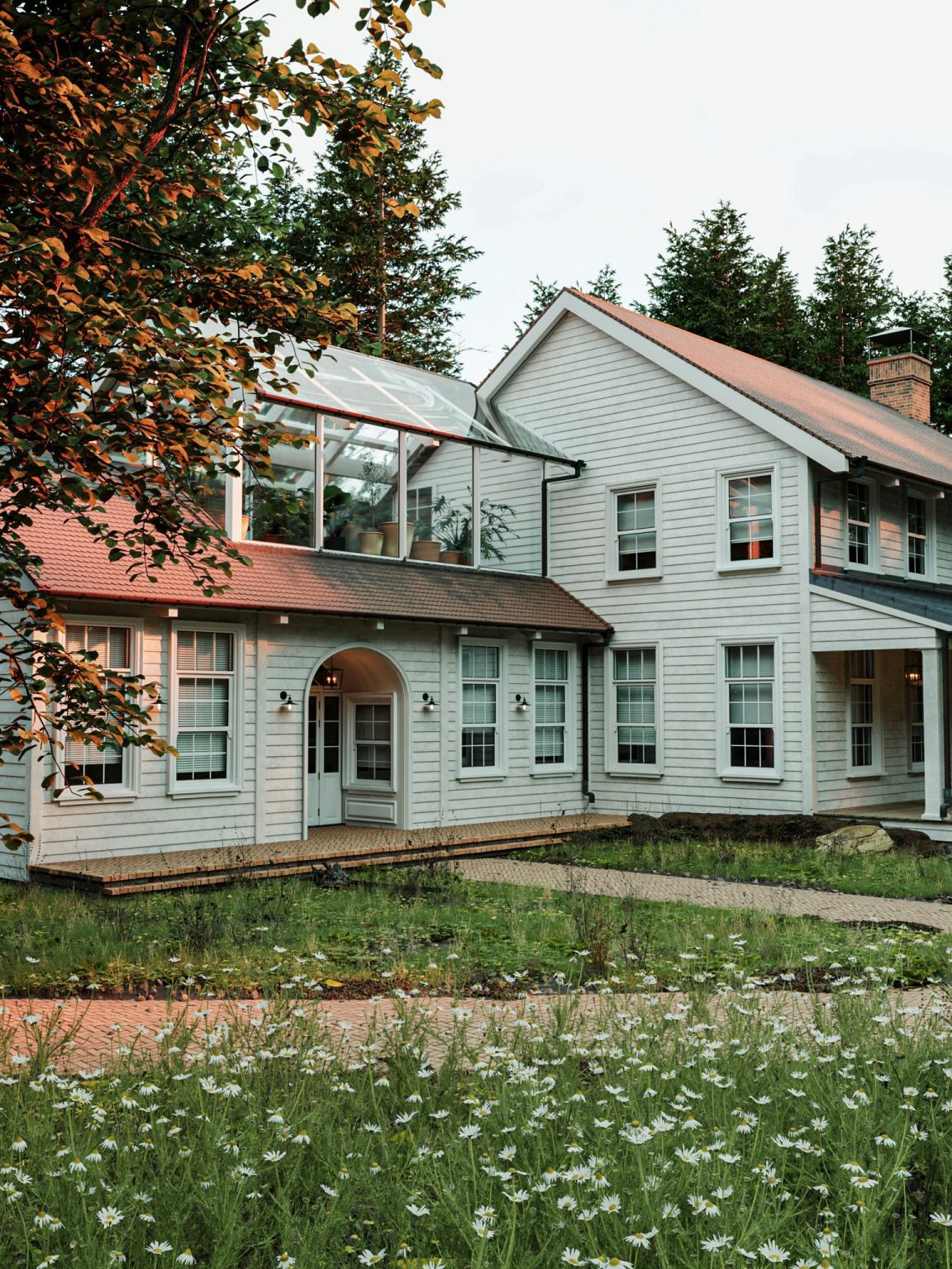 3D American Country House Exterior Model Download By Nguyen Thien Khai