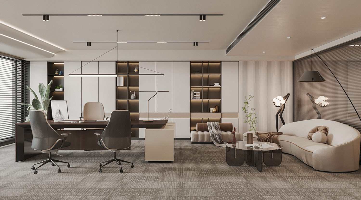 3D Office Room Interior Model