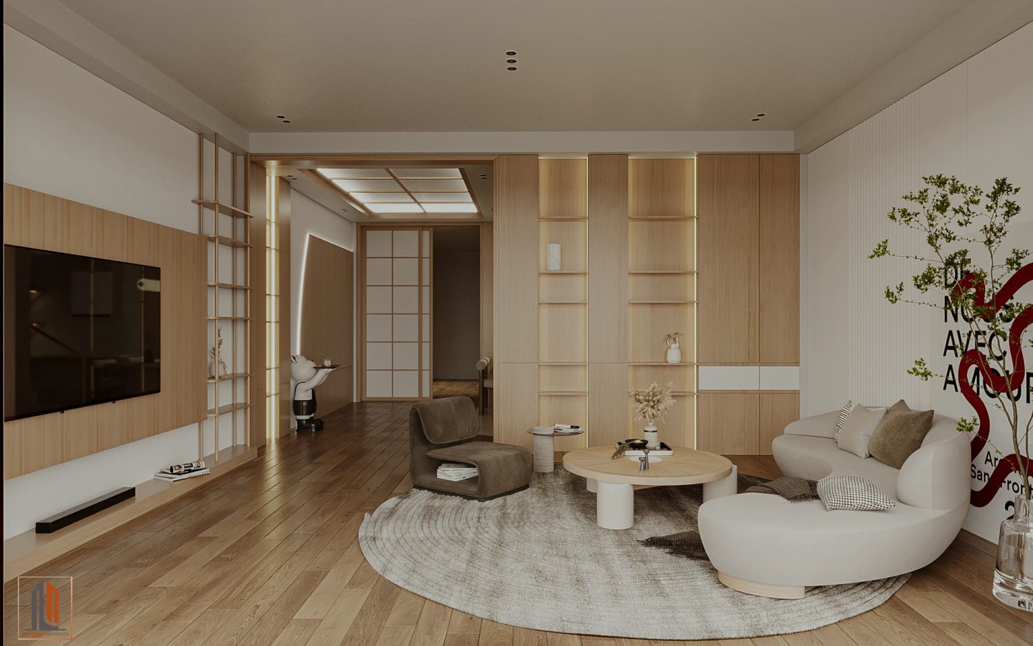 3D Apartment Interior Model By Trung Hieu