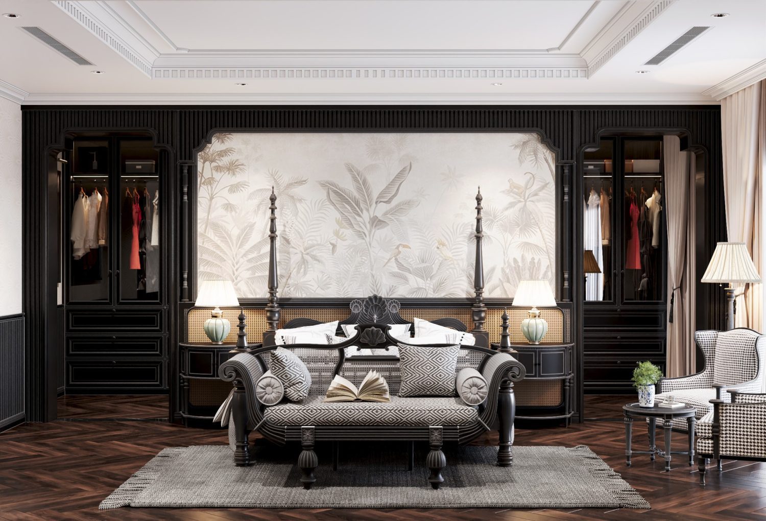 Free 3ds Max Indochine Master Bedroom by Trang Chuot
