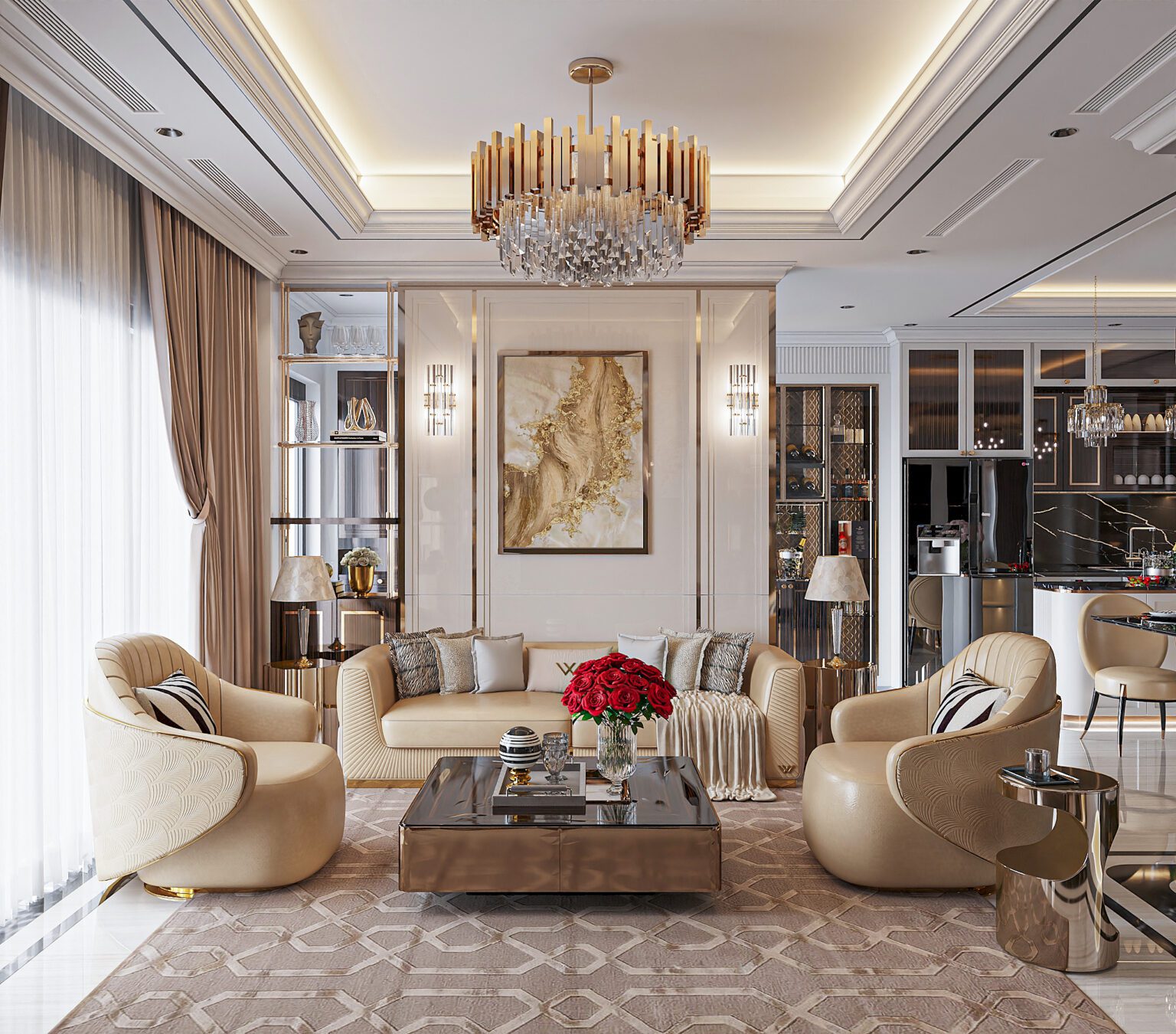3Ds Max Living Room Interior Model Download By Vu Trong Tuan
