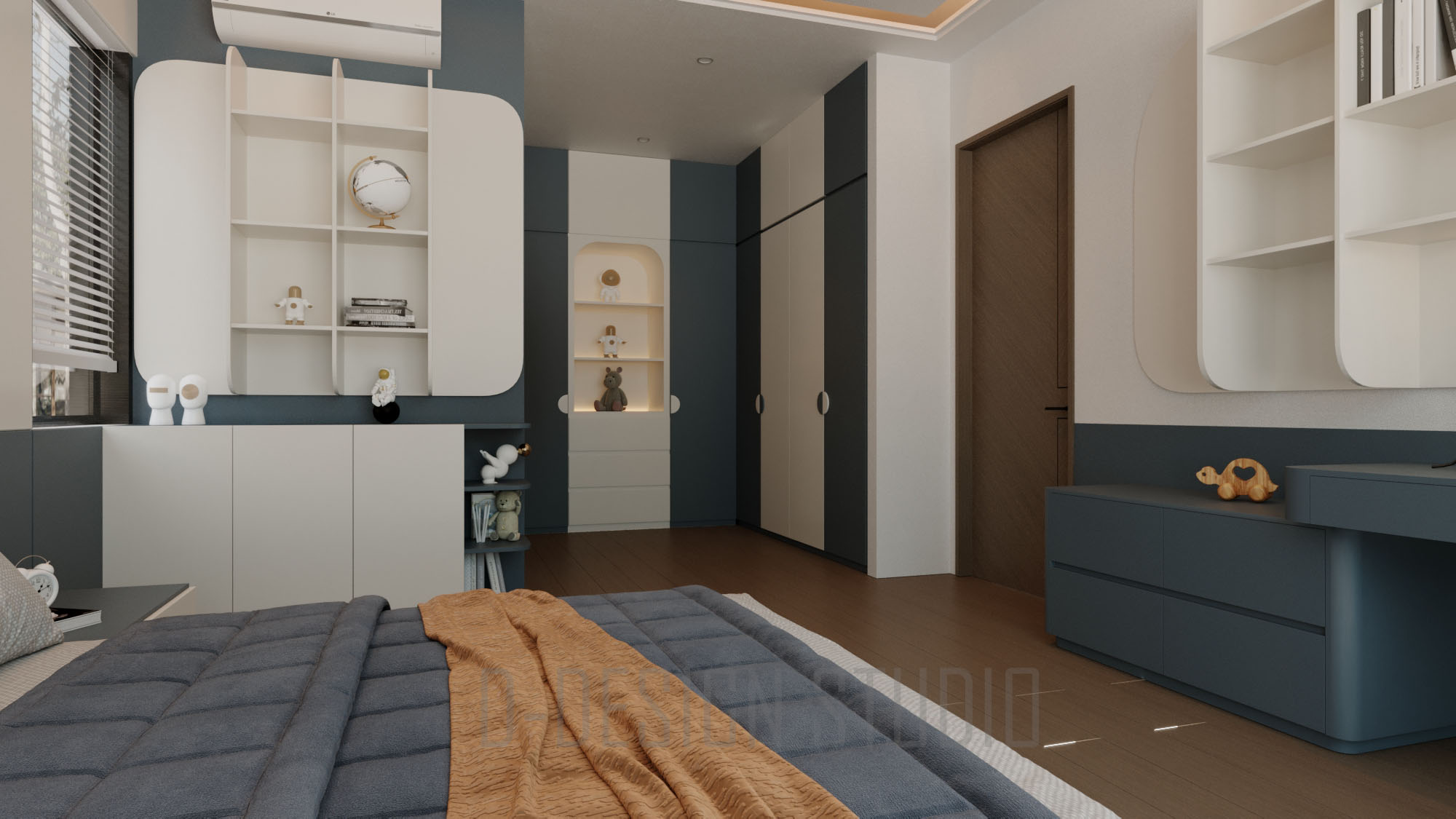 3D Bedroom Model Download by 3DF 35