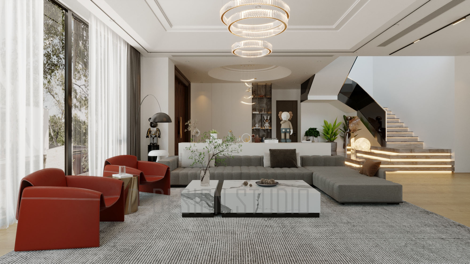 3D Livingroom Model Download by 3DF 36