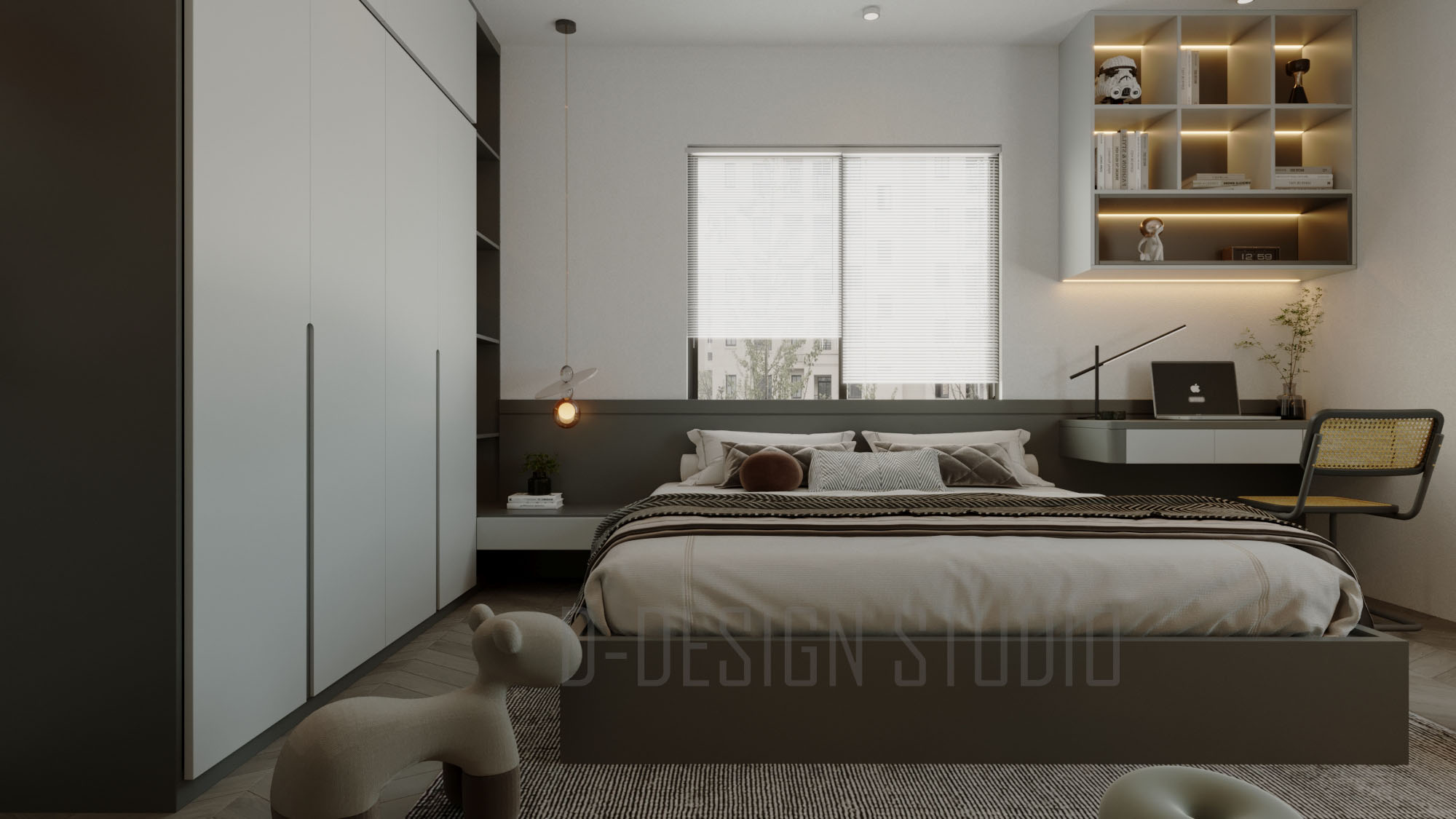 3D Bedroom Model Download by DDesignstudio 11