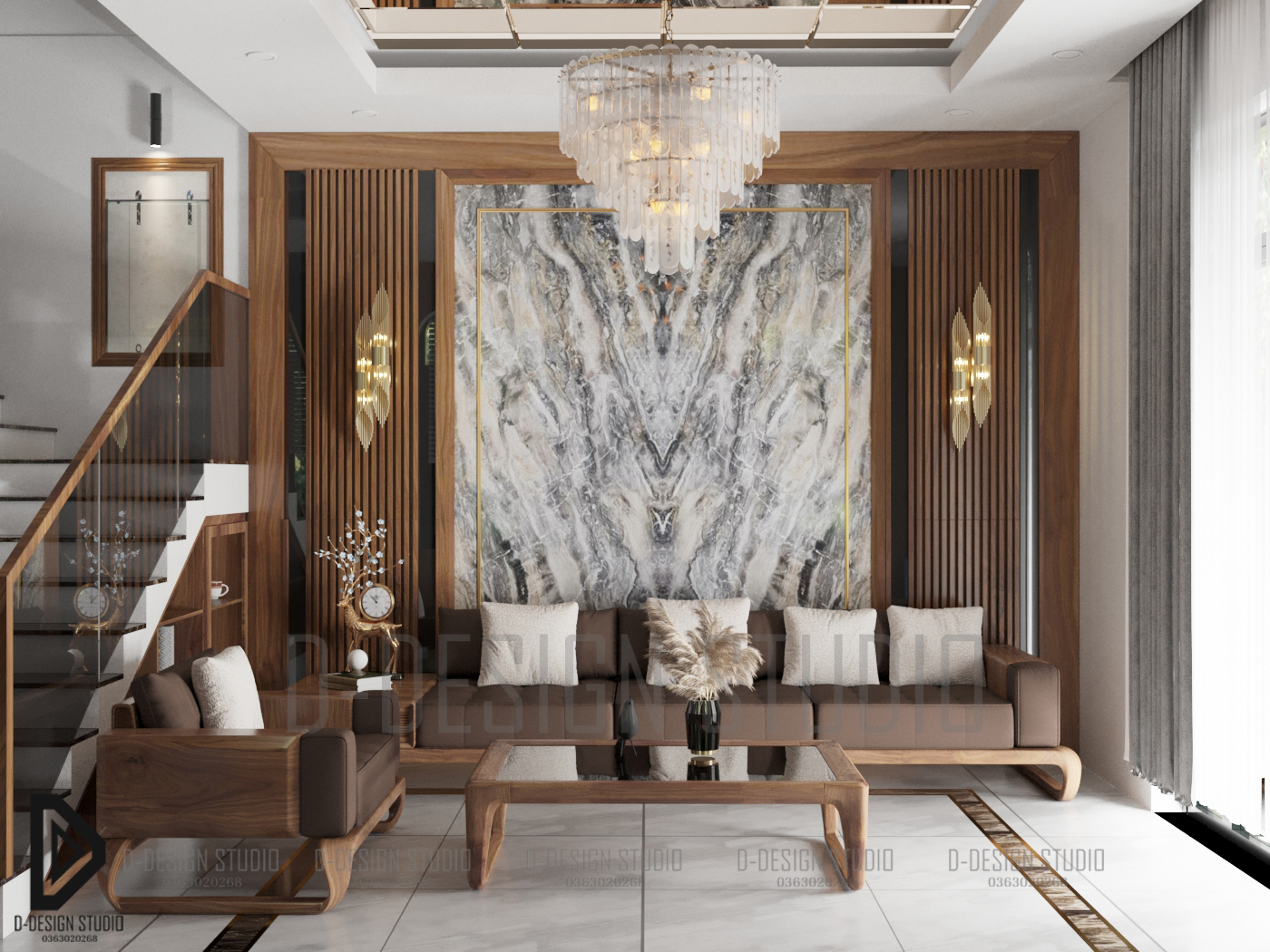 3D Livingroom- Kitchen Model Download by DDesignstudio 6