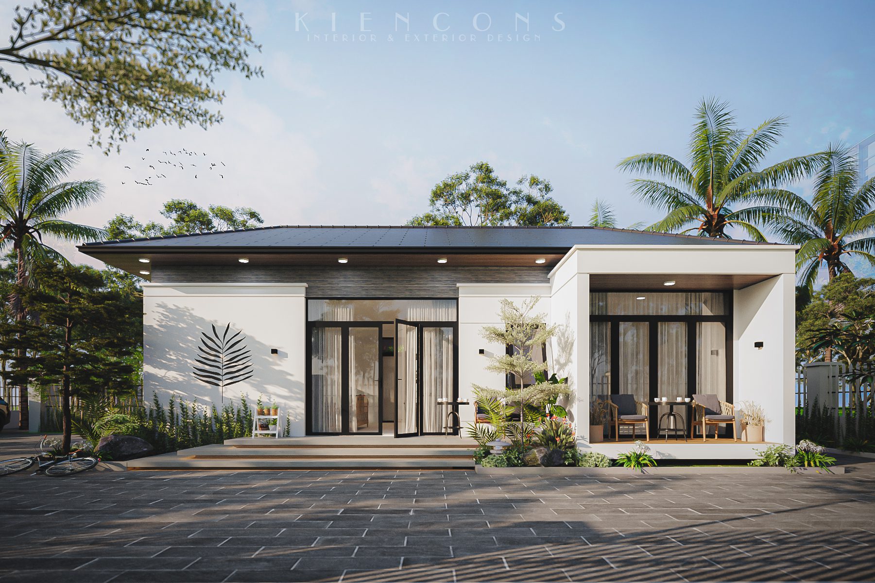 3Ds Max House Exterior Model Download By 3DF Colected