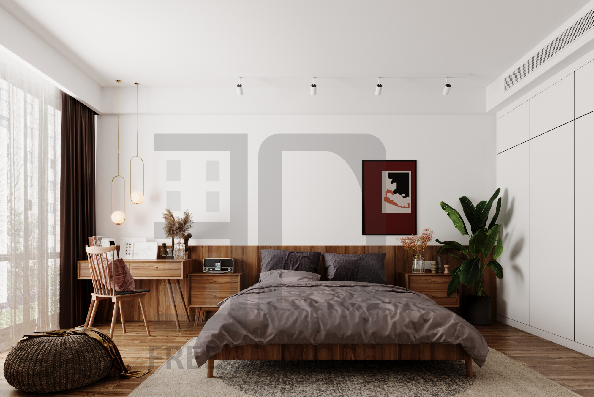 3D Bedroom Download by 3DF 447