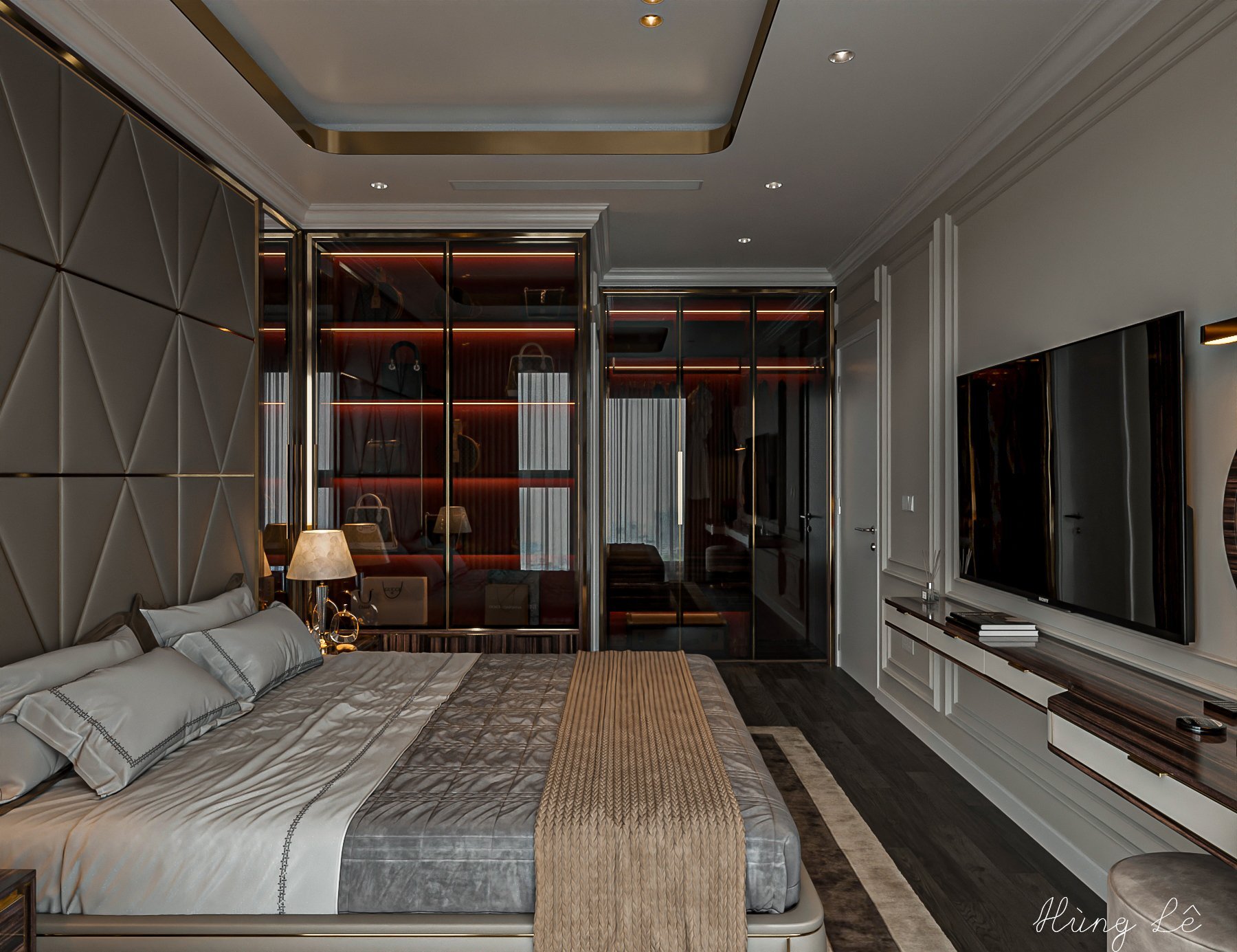 3D Master Bedroom Luxury Download by Hung Le 633