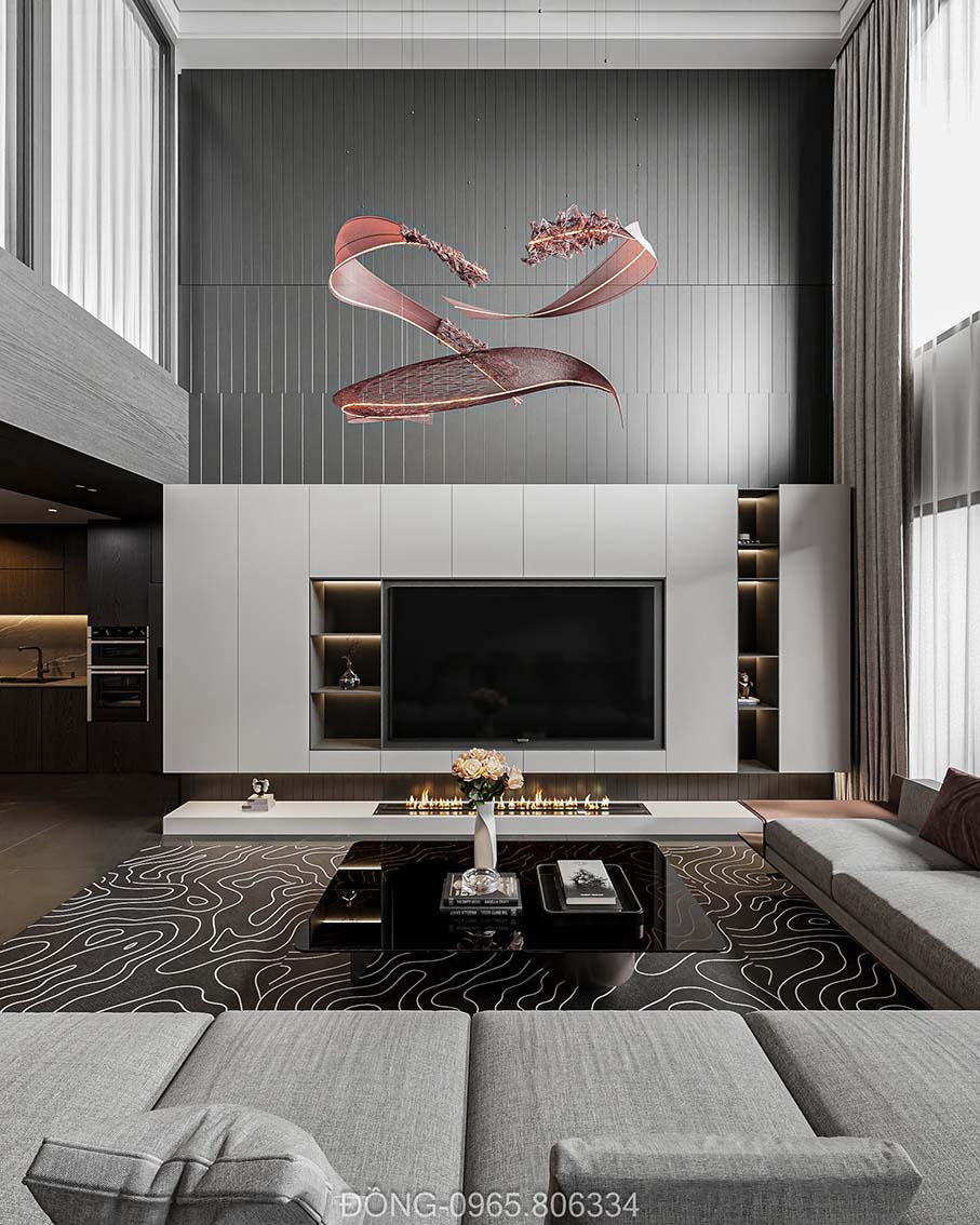 Download free 3d model of duplex living room designed by Nguyen Duy Dong 678