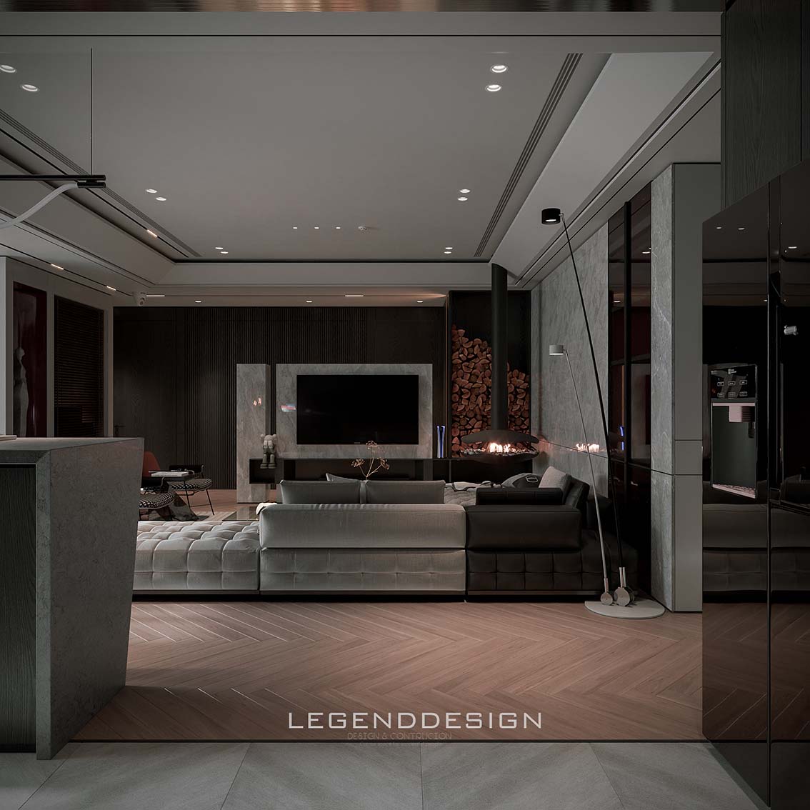Download free 3d model of Luxury living room designed by Duc Dung 683