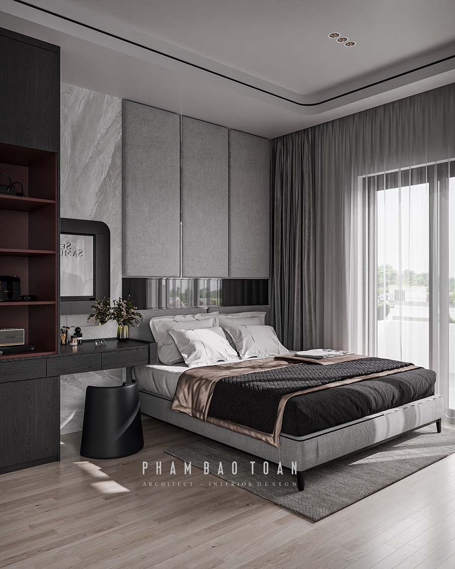 Download free 3d model of   bedroom designed by Pham Toan 694