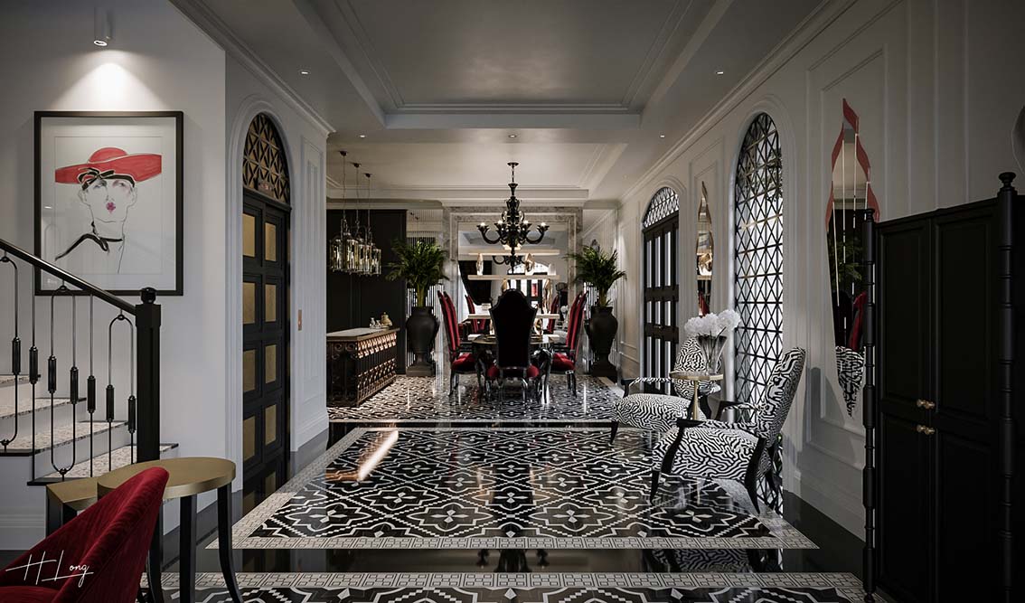 Download free 3d model of   luxury livingroom designed by Nguyen Hai Long 691