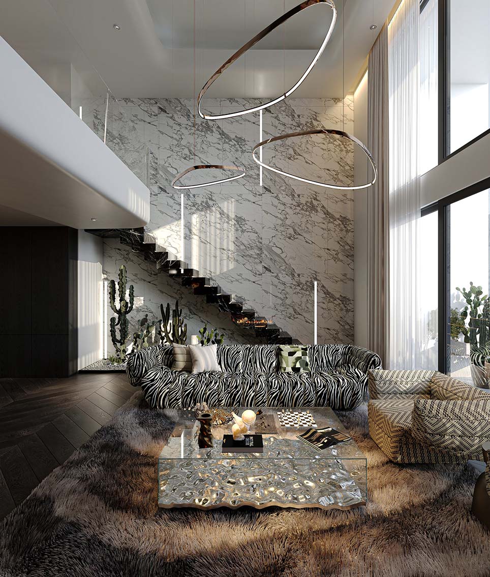 3D Livingroom- Kitchen Luxury Download by Tran Hanh 647