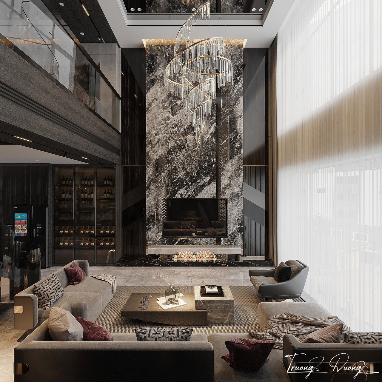 3D Livingroom- Kitchen Luxury Download by Truong Duong 644