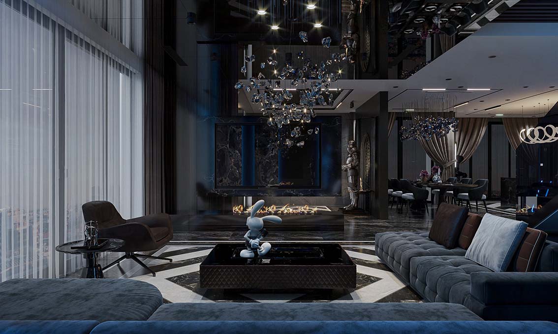 3D Livingroom- Kitchen Luxury Download by Truong Duong 645