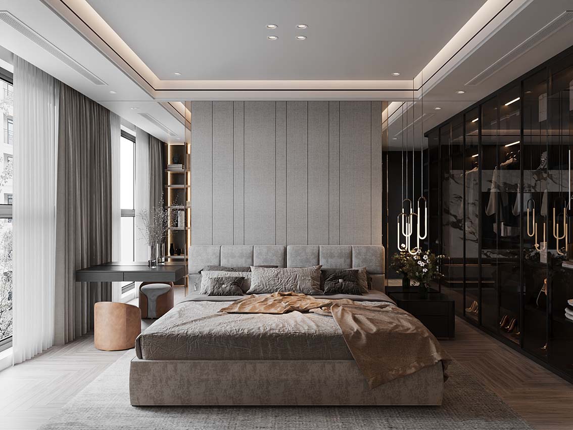 Download free 3d model of   bedroom designed by 3DF 714