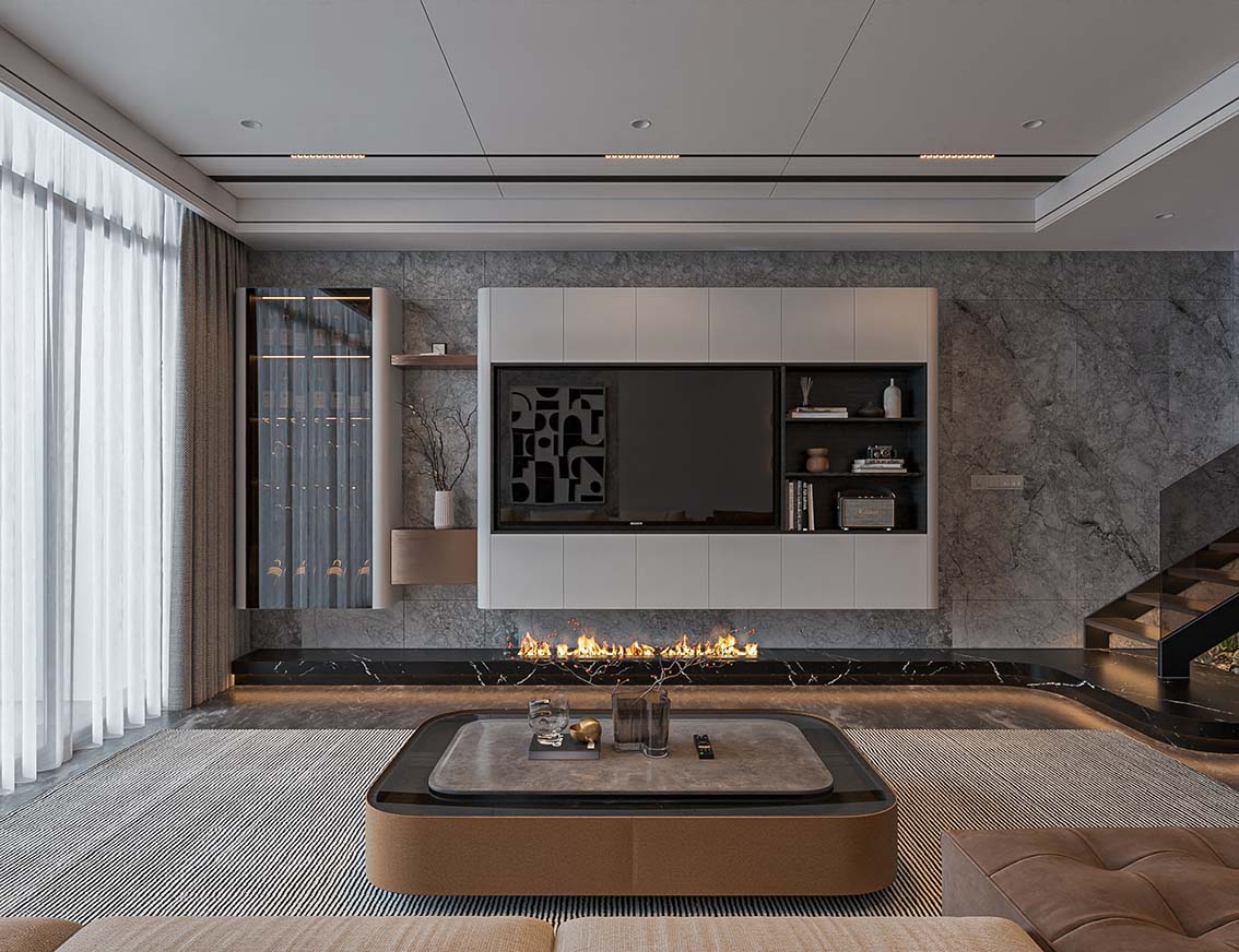 Download free 3d model of   livingroom designed by Hung Le 720