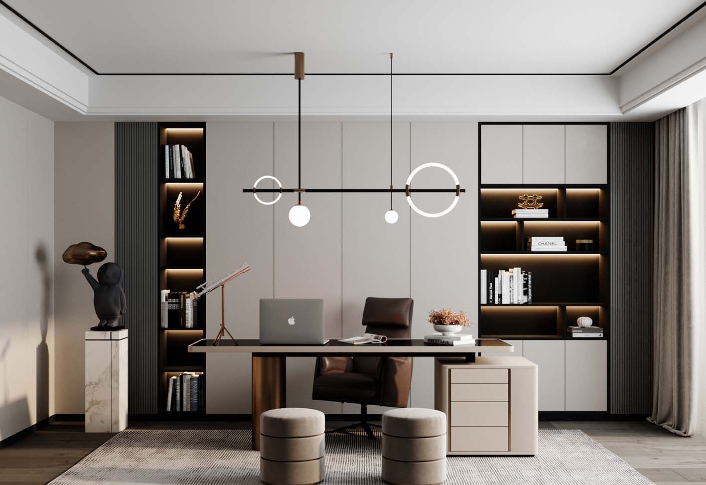 Download free 3d model of   workingroom collected by 3DF 705