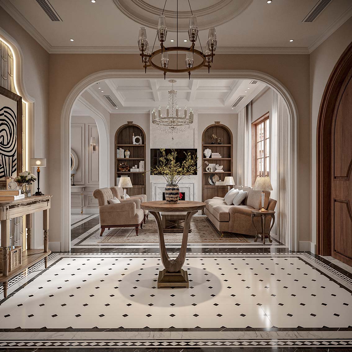 Download free 3d model of   livingroom designed by Phuong Viet 715