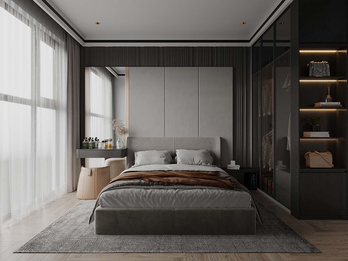 Download free 3d model of bedroom designed by Long Tran 741