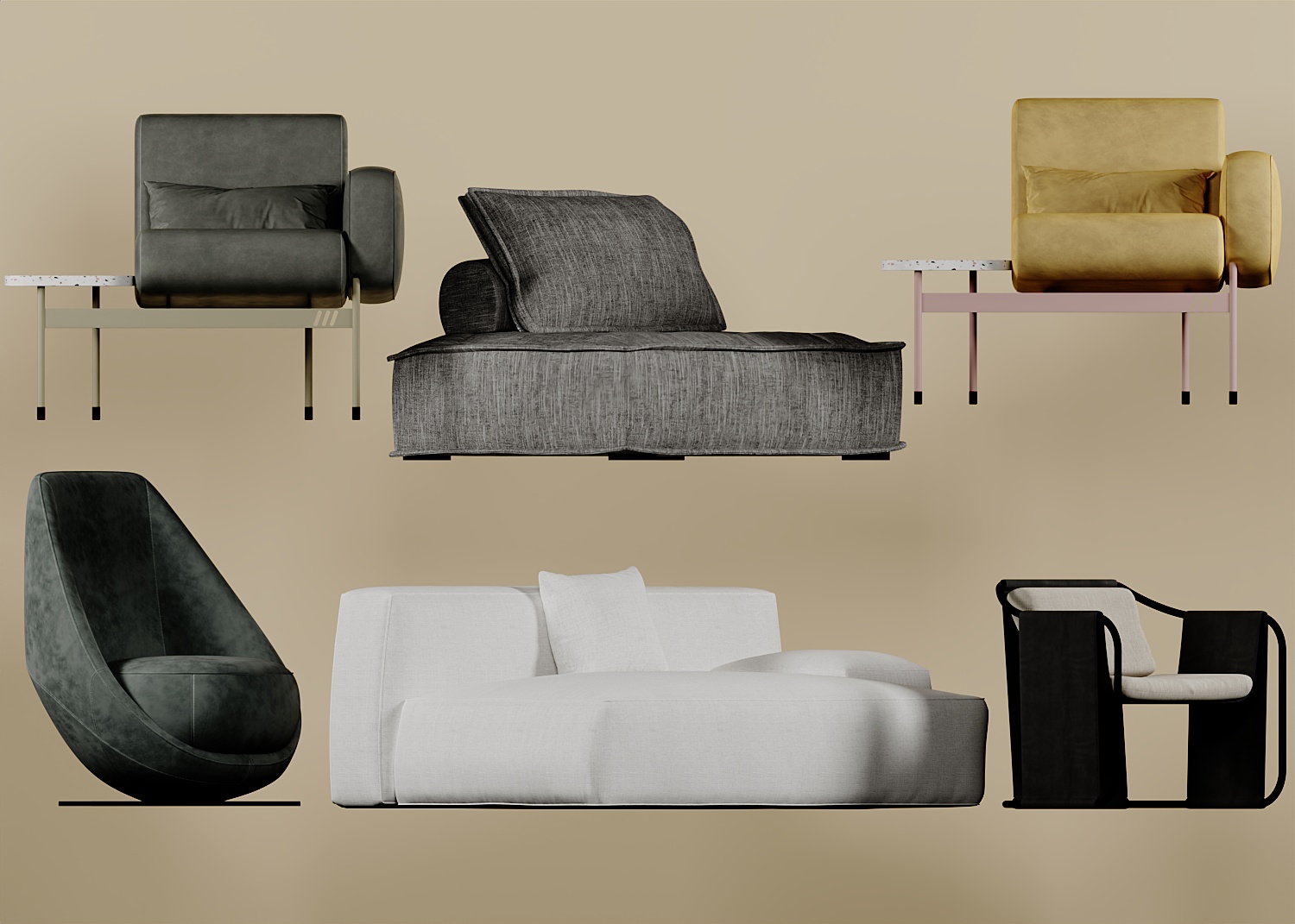Download free 3d model of chair shared by 3DF.PRO 07
