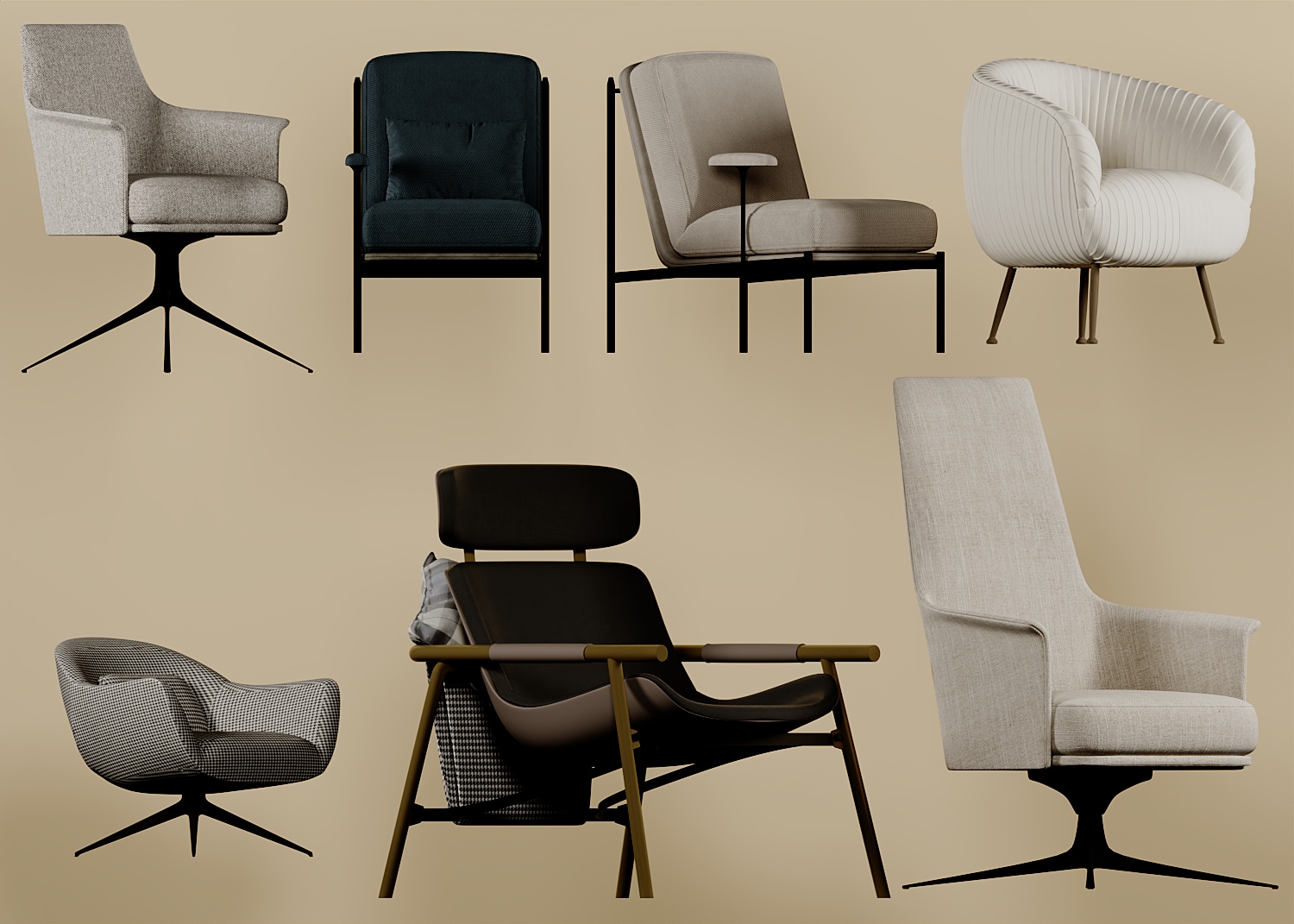 Download free 3d model of chair shared by 3DF.PRO 09