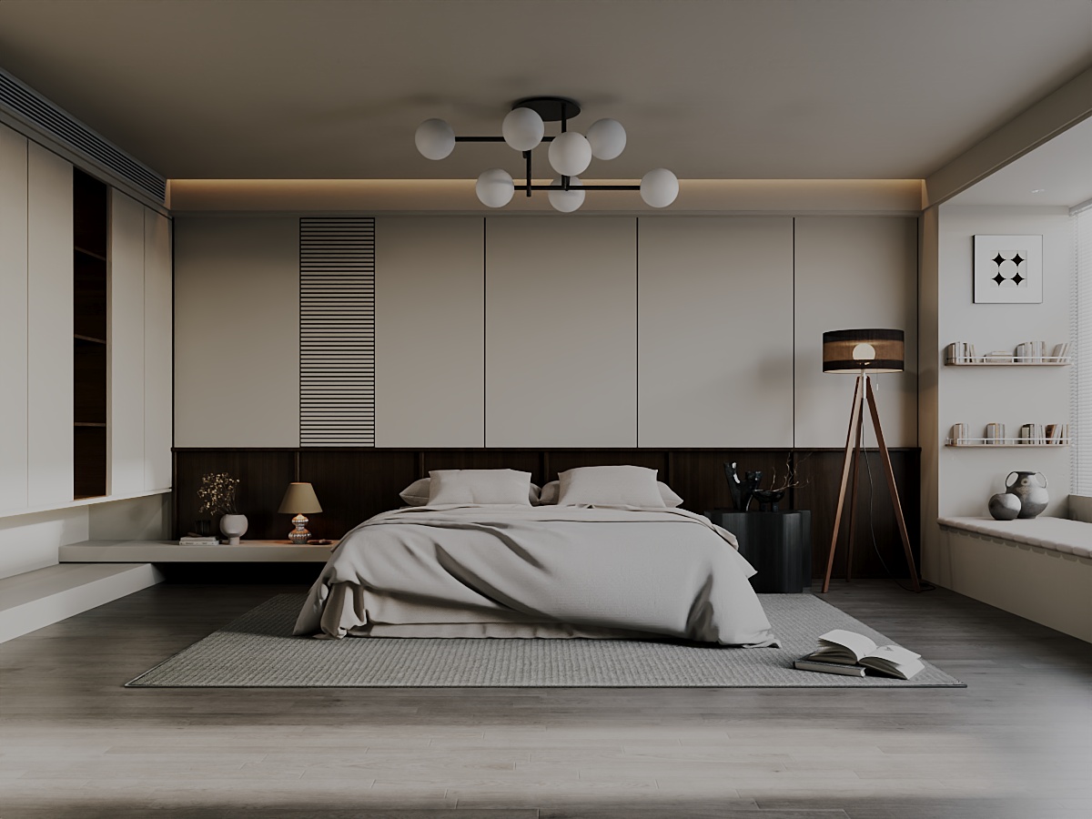Download free 3d model of bedroom collected by 3DF.PRO 738