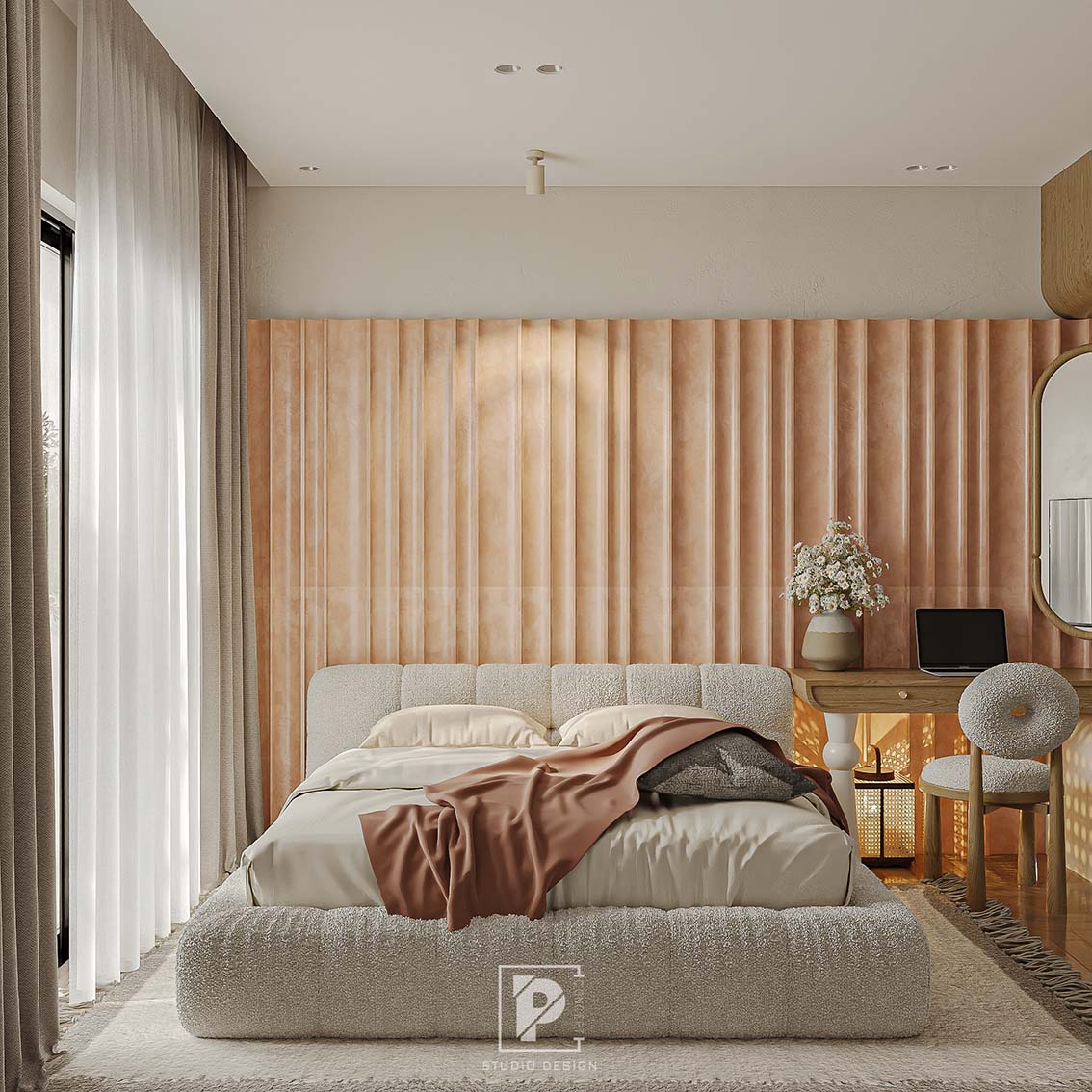 Download free 3d model of   bedroom designed by Tinh Vu 730