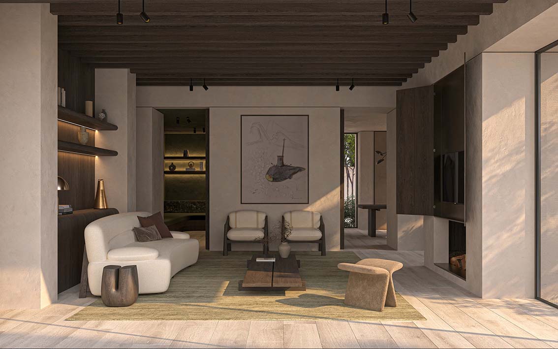 Download free 3d model of villa interior designed by Do Toan 748