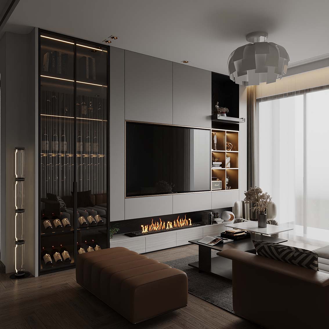 Download free 3d model of livingroom designed by Long Tran 740