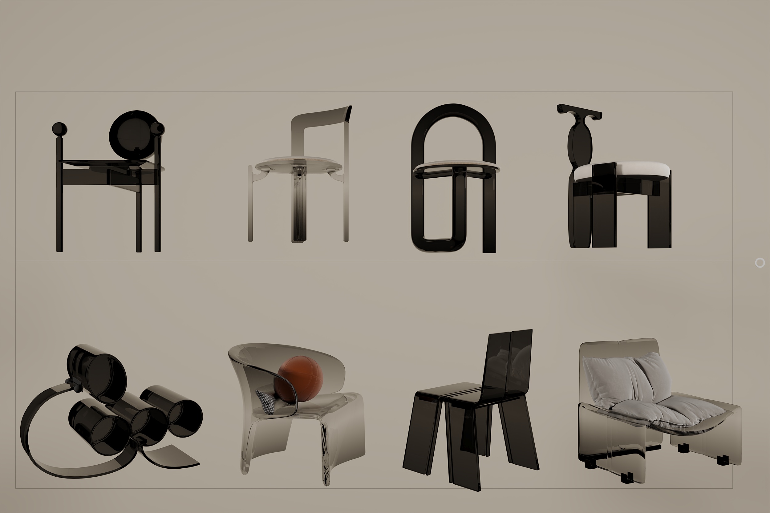 Download free 3d model of chair shared by 3DF.PRO 03