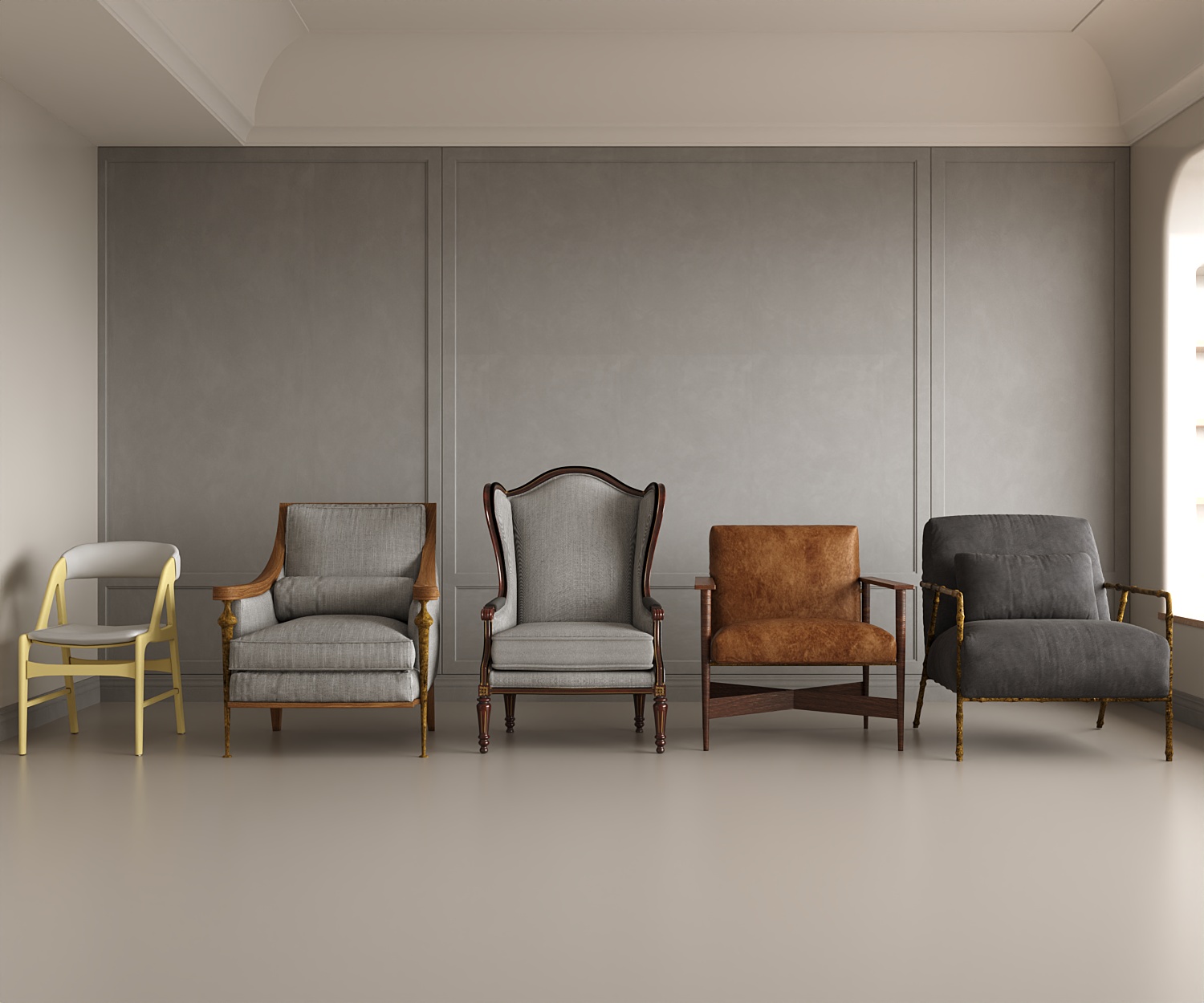 Download free 3d model of   chairs collected by 3df.pro 22