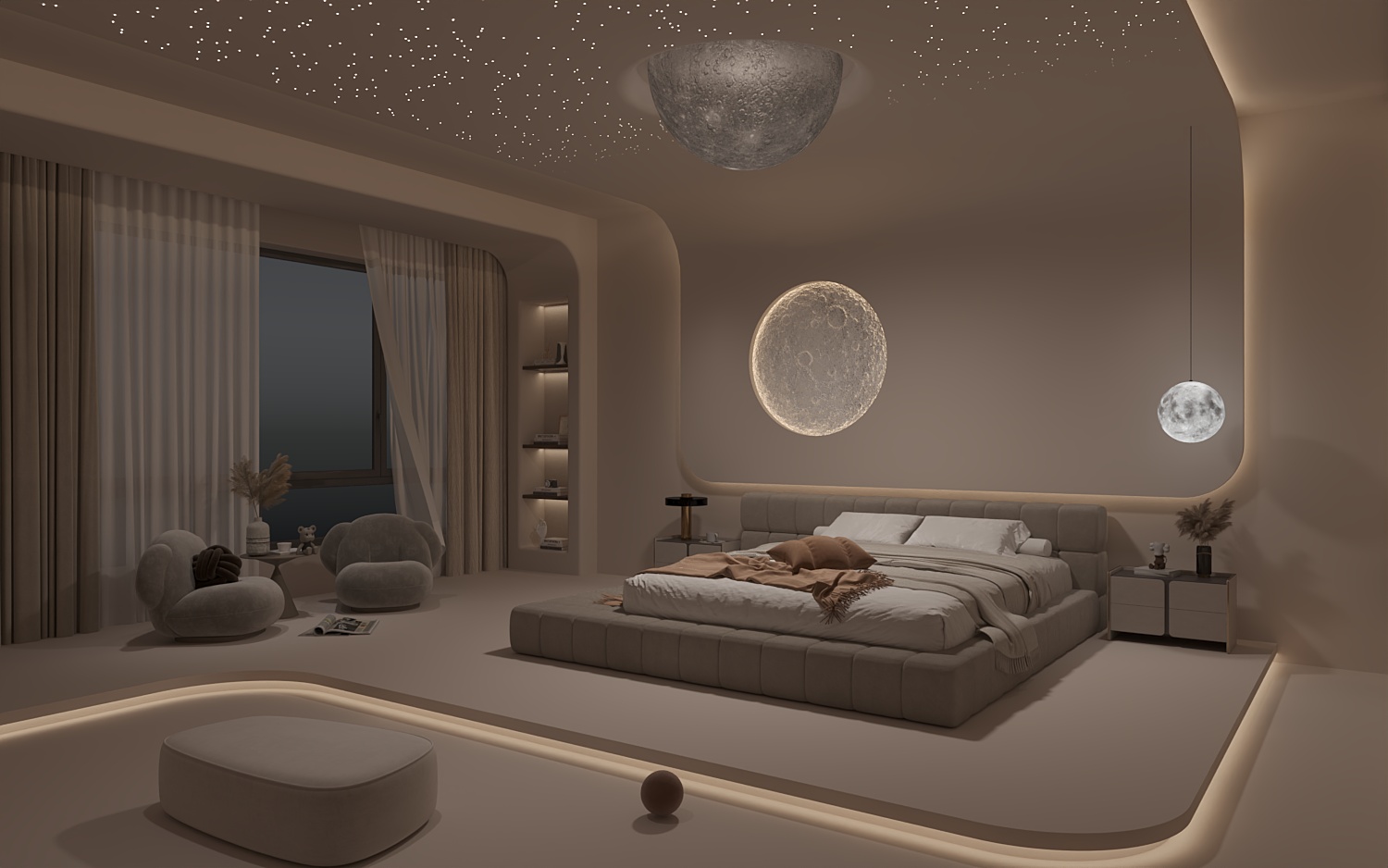 Download free 3d model of   bedroom collected by 3df.pro 761