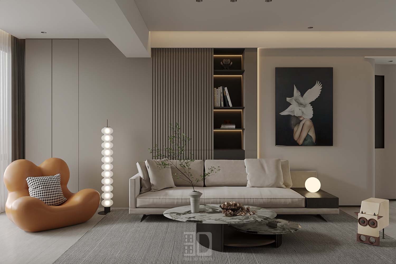 Download free 3d model of   livingroom sofa collected by 3df.pro 09