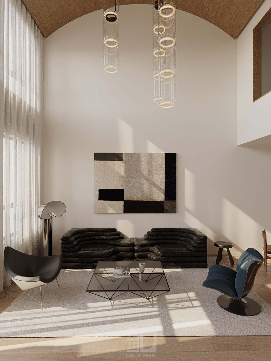 Download free 3d model of   livingroom sofa collected by 3df.pro 19