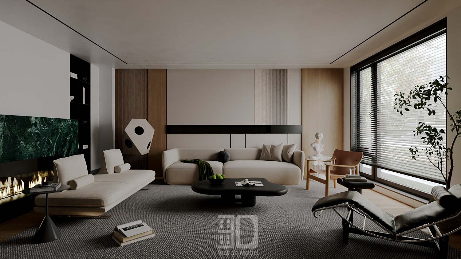 Download free 3d model of   livingroom sofa collected by 3df.pro 22