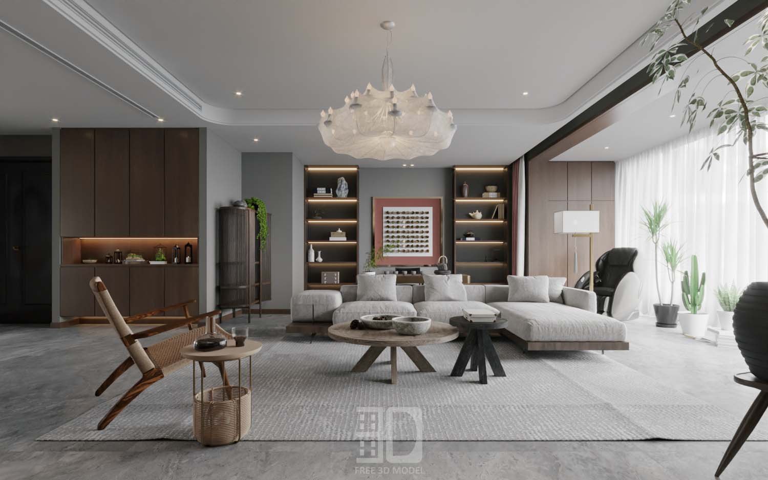 Download free 3d model of   livingroom sofa collected by 3df.pro 26