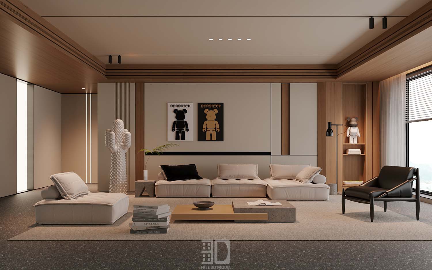 Download free 3d model of   livingroom sofa collected by 3df.pro 30
