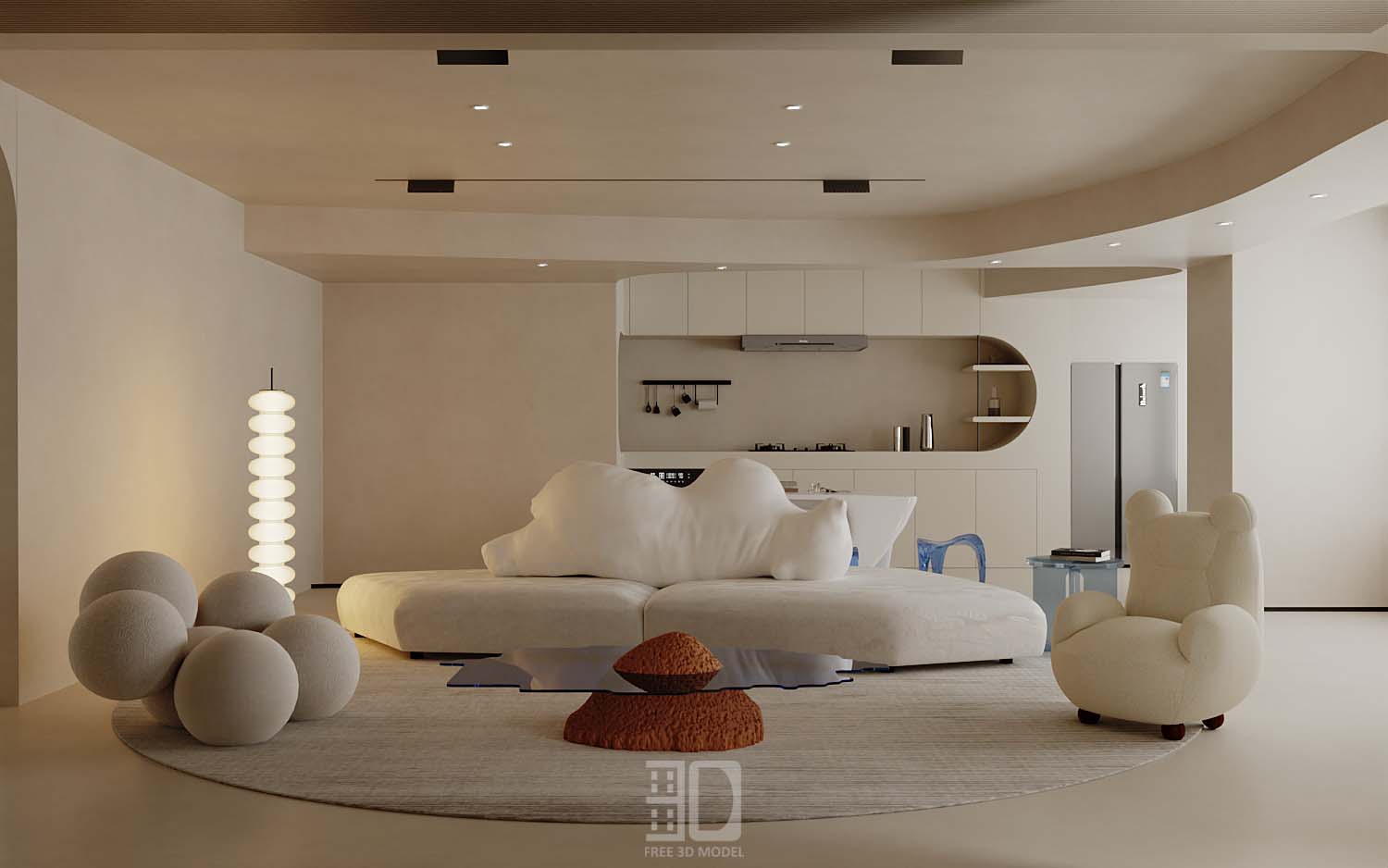 Download free 3d model of livingroom sofa collected by 3df.pro 40