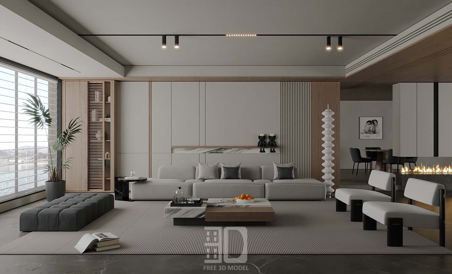 Download free 3d model of livingroom sofa collected by 3df.pro 48