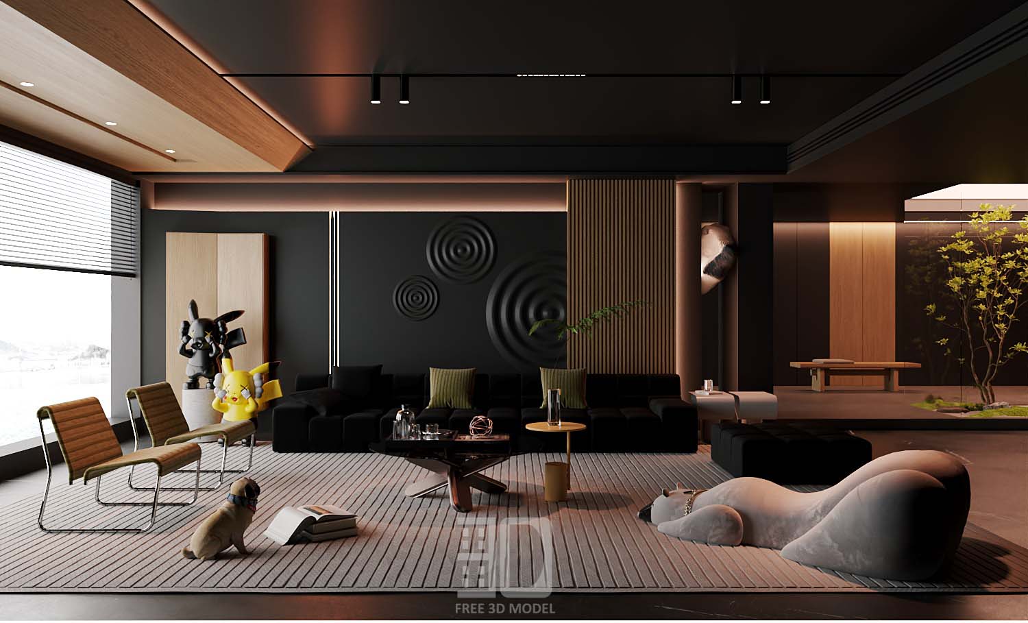 Download free 3d model of   livingroom sofa collected by 3df.pro 58