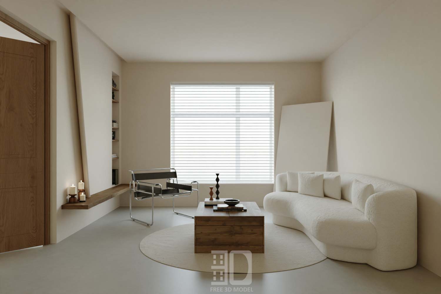 Download free 3d model of   livingroom sofa collected by 3df.pro 64