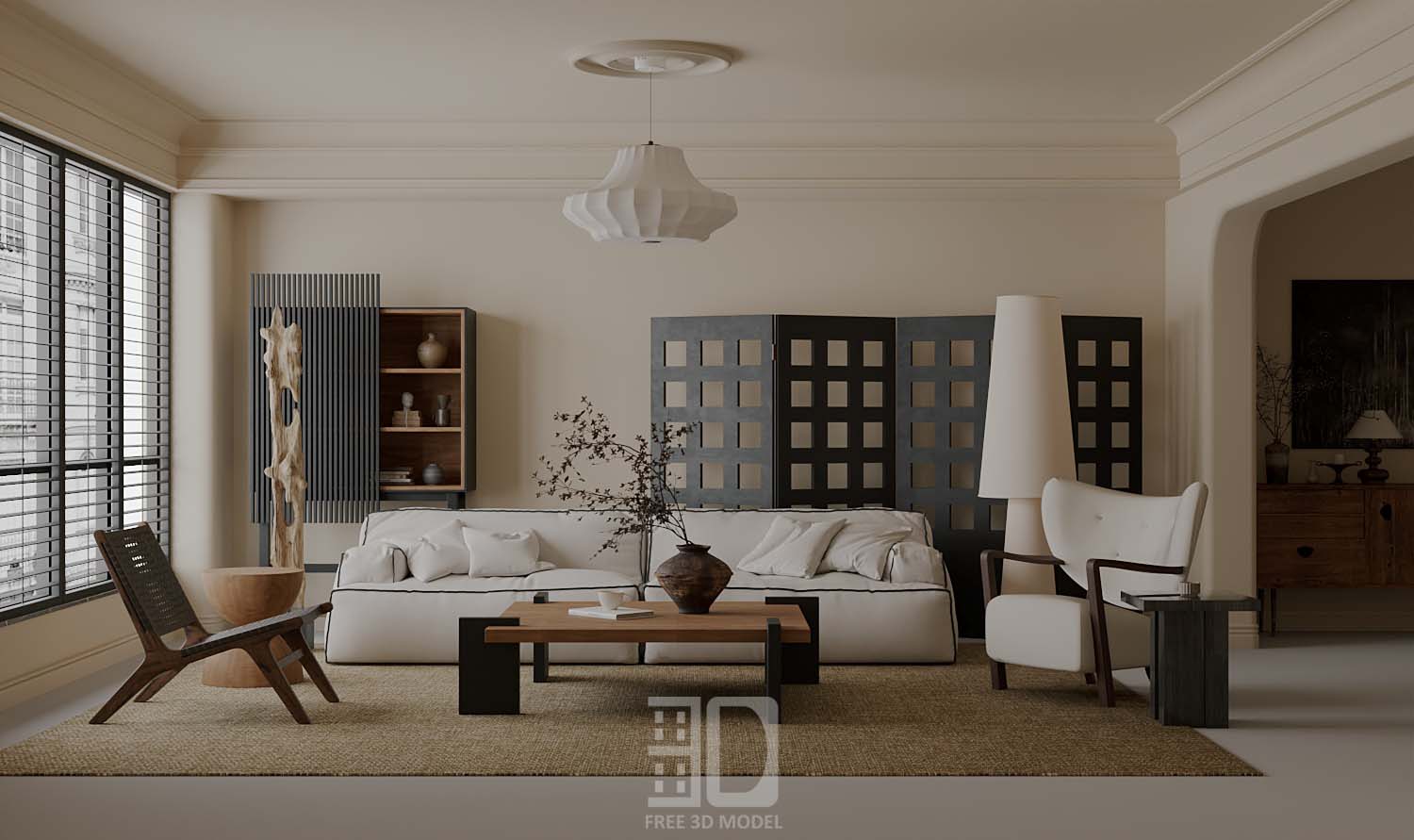 Download free 3d model of   livingroom sofa collected by 3df.pro 82